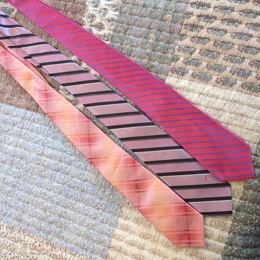Men's pink tie lot